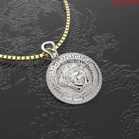 Mặt Dây Chuyền Nam – Versace Vàng 18K Ý MDC42 - bản to Mặt Dây Chuyền Nam – Versace Vàng 18K Ý MDC42 - bản to