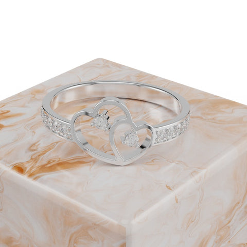 xNhẫn Cầu Hôn Trái Tim Vàng Hồng 14K MDJ NNU81 xNhẫn Cầu Hôn Trái Tim Vàng Hồng 14K MDJ NNU81