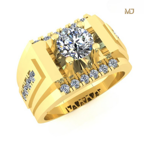 Nhẫn nam vàng tây và đá quý NN119x