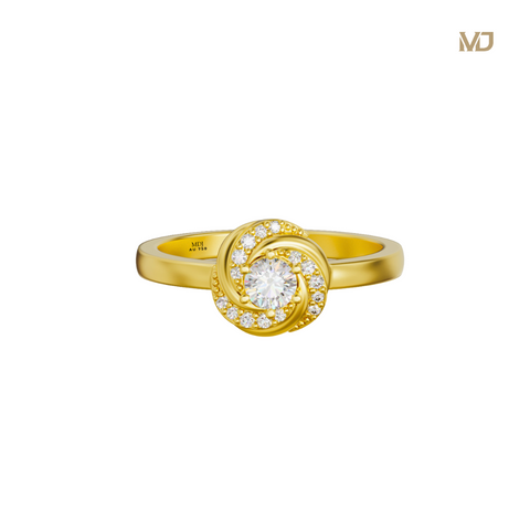 xNhẫn Cầu Hôn bằng vàng trắng MDJ NNU103