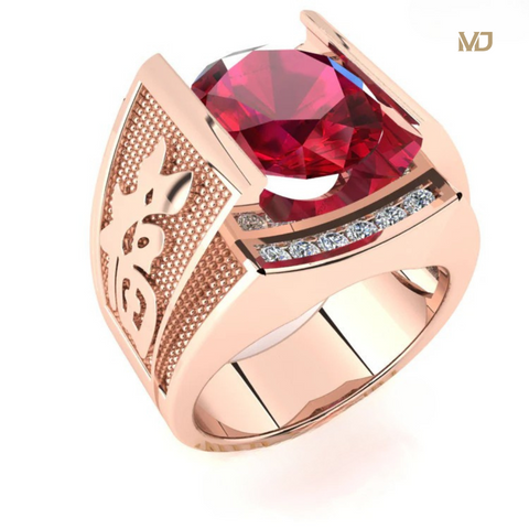 Nhẫn Nam Vàng Tây 18K chữ Phúc NN261