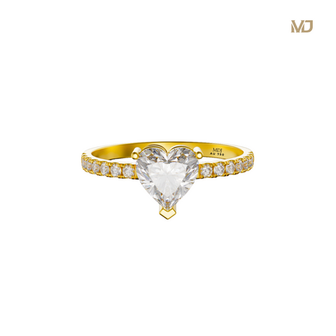 xNhẫn Cầu Hôn NNU195 Trái Tim Ruby