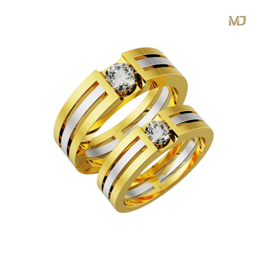 xNhẫn cưới Vàng Trắng NC11