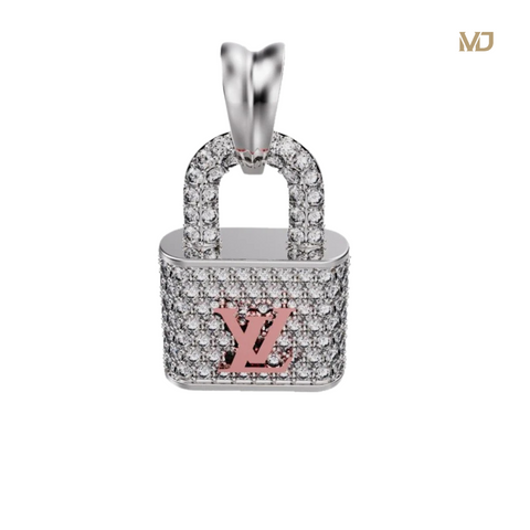 Mặt dây chuyền Khoá VL Nữ Vàng Tây MDN05