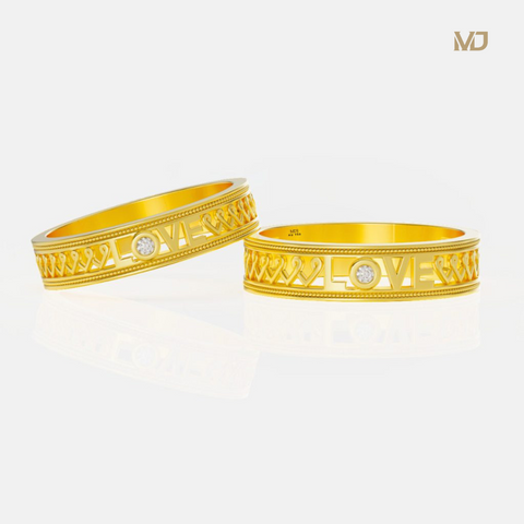 xNhẫn cưới vàng 18K- LOVE – NC03 – MDJ