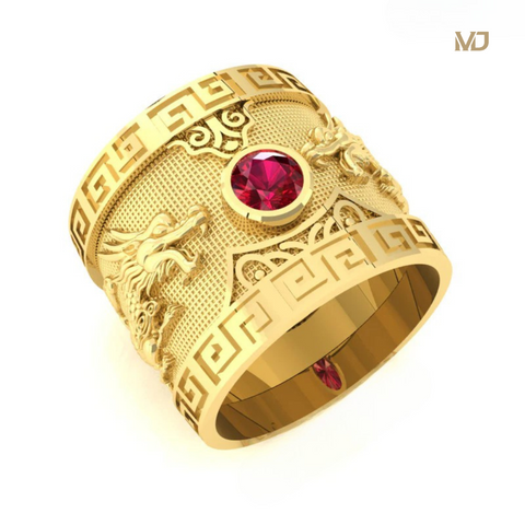 Nhẫn nam song song vàng 18K – MDJ NN262