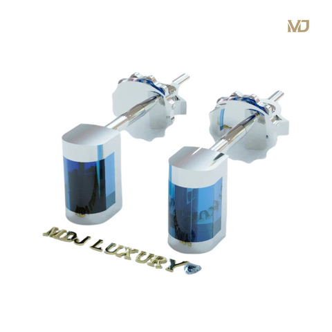 xBông Tai Nam Vàng Trắng Đính Kim Cương ,Ruby MDJ HT22