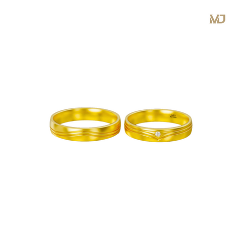 xNhẫn đôi vàng tây 14K -Hạnh phúc – NC42 – Nhẫn cưới đẹp