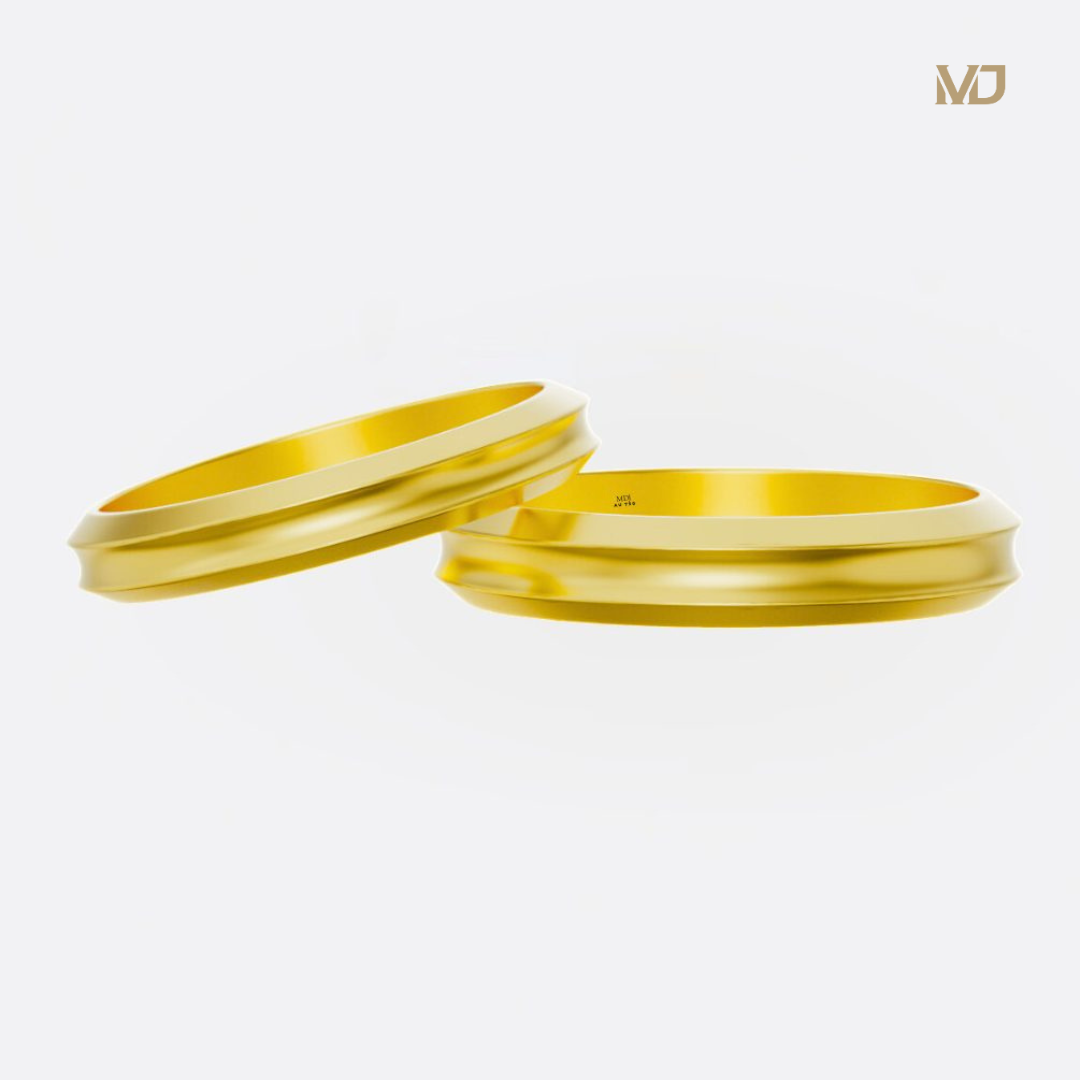 xNhẫn Cưới Trơn đơn giản Vàng Trắng 14K cao cấp NC32