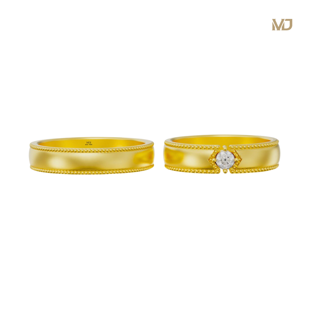 xNhẫn cưới vàng tây 18K Hathor Hà Nội NC162