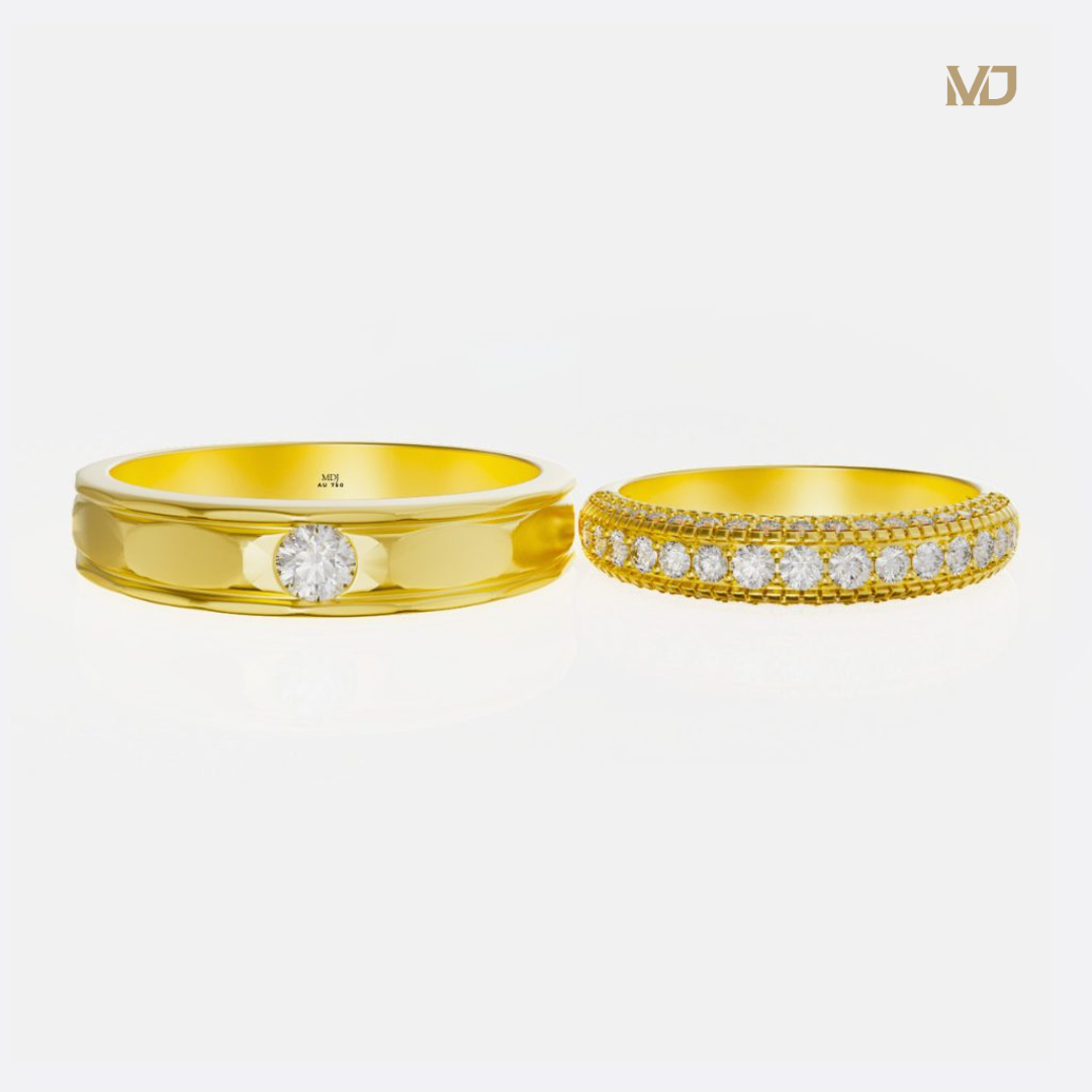 xNhẫn cưới vàng tây 18K NC0202