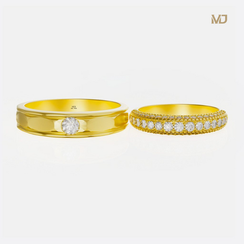 xNhẫn cưới vàng tây 18K NC0202