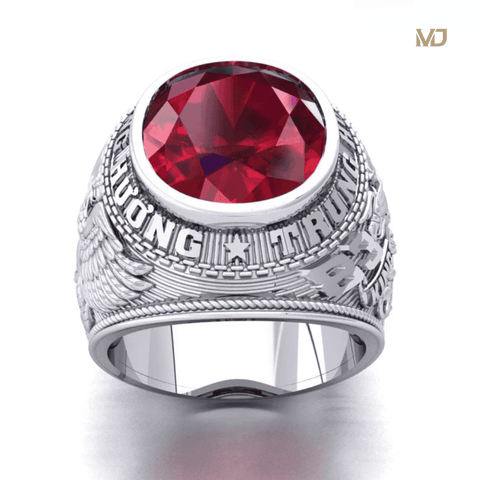 Nhẫn Kiểu Mỹ vàng 18K đá Ruby NN213x