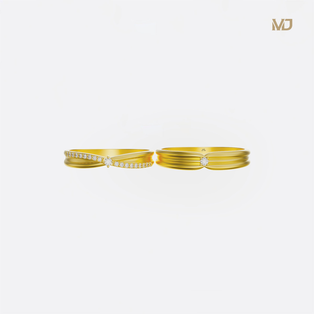 xNhẫn Cưới Hàn Quốc Vàng Tây 18K MDJ 5 Triệu Đồng NC221