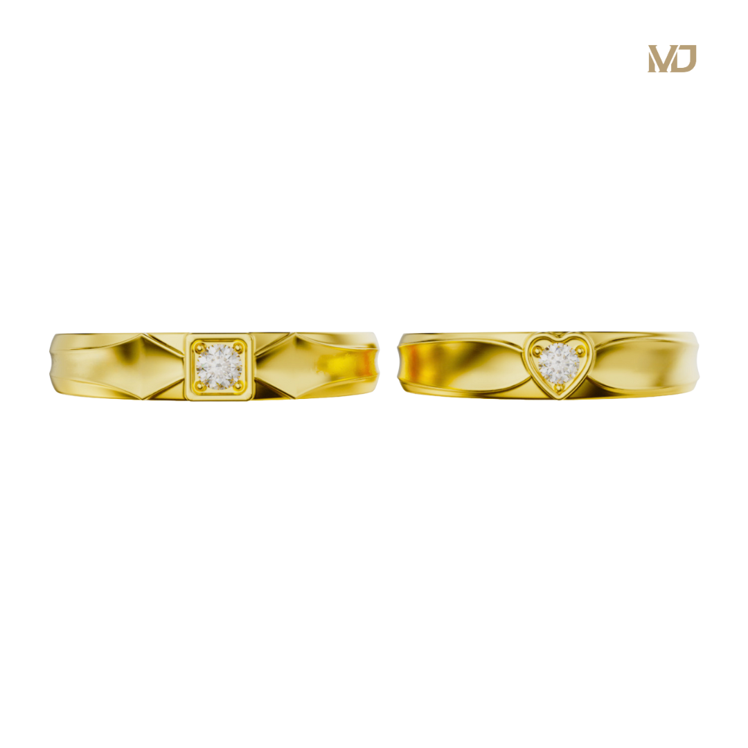xNhẫn cưới vàng Trắng đính kim cương MDJ NC 154