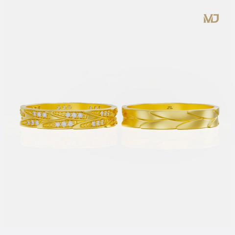 xNhẫn Cưới Vàng Tây 14K Mẫu Mới 2023 MDJ LUXURY NC224