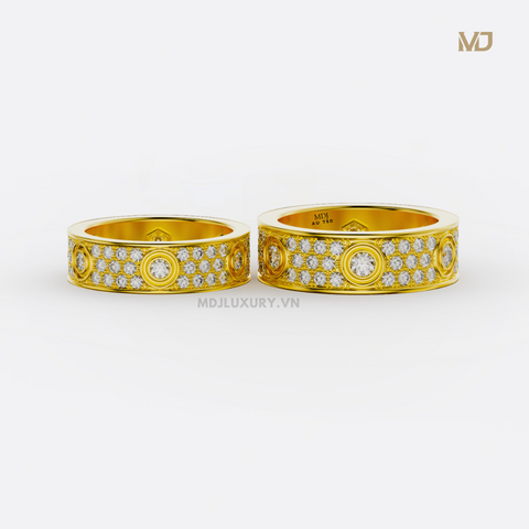 xNhẫn cưới Kim Cương thiên nhiên Cao Cấp MDJ NC 207