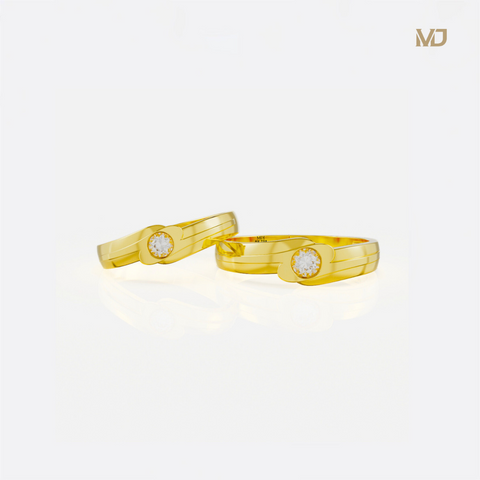 xNhẫn cưới vàng trắng 18K NC36