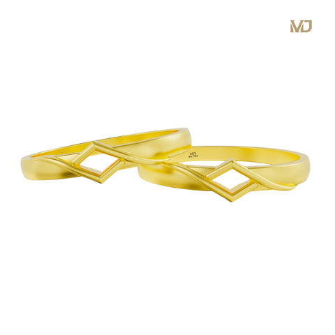 xNhẫn cưới vàng trắng MDJ NC66