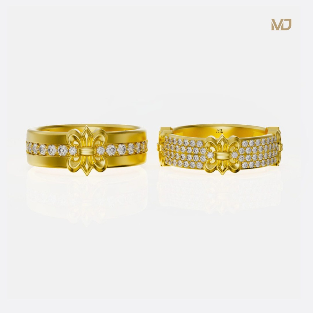 xNhẫn cưới kim cương cao cấp MDJ NC 209