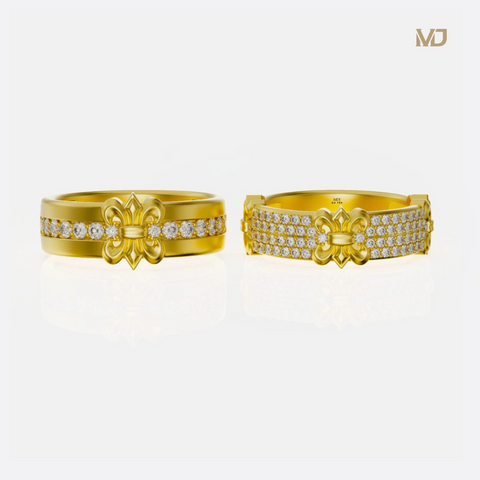 xNhẫn cưới kim cương cao cấp MDJ NC 209