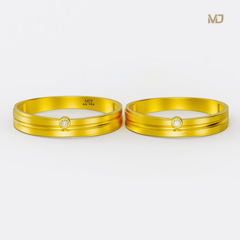 xNhẫn Cưới Hàn Quốc Vàng Tây Cao Cấp 18K MDJ 5 Triệu Đồng NC223