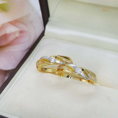 xNhẫn cưới vàng tây NCK14