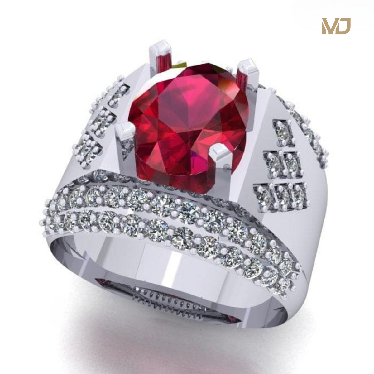 xNhẫn nam đẹp vàng tây 18k MDJ – NN120x