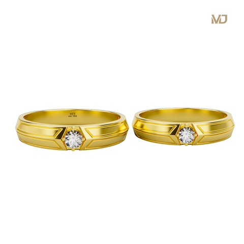 xNhẫn cưới vàng Tây 18k MDJ NC120