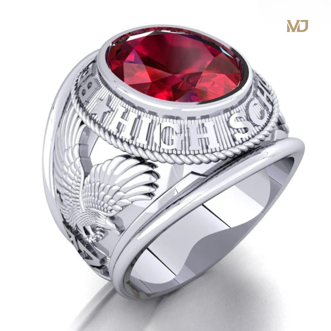 Nhẫn vàng trắng nam 18K NN209x