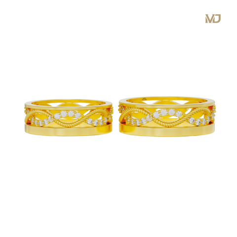 xNhẫn Cưới Đẹp Vàng 18K – Kim Cương Thiên Nhiên NC 182