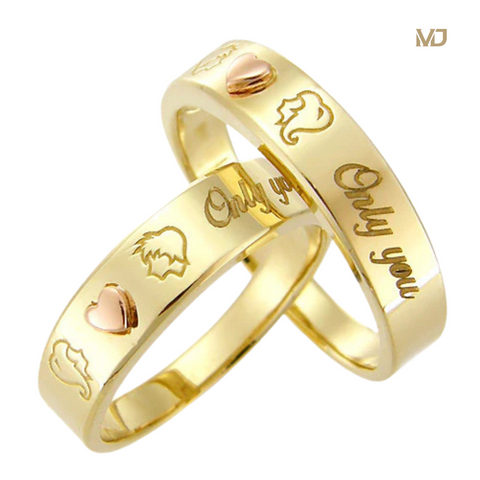 xNhẫn cưới vàng tây NC23460
