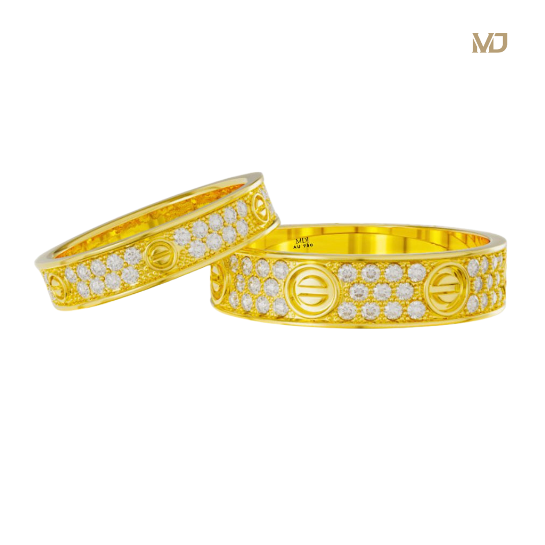 xNhẫn Cưới C.a.r.tier Kim Cương – Vàng 18K cao cấp NC175