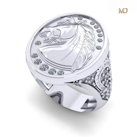 Nhẫn Vàng Trắng Nam 18K – NN237x