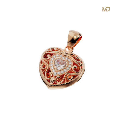 Mặt dây chuyền Nữ Trái Tim đính kim cương MDN06