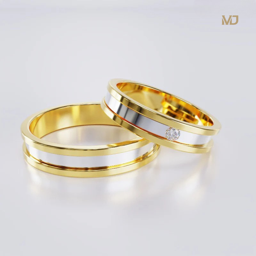 xNhẫn cưới Kim Cương thiên nhiên Cao Cấp Vàng Tây MDJ NC 186B