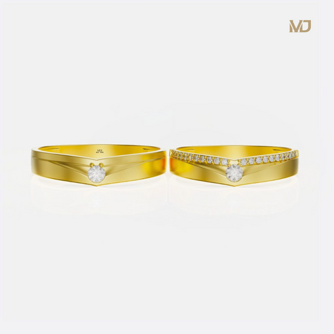 xNhẫn Cưới Hàn Quốc Vàng Tây 10K MDJ NC220