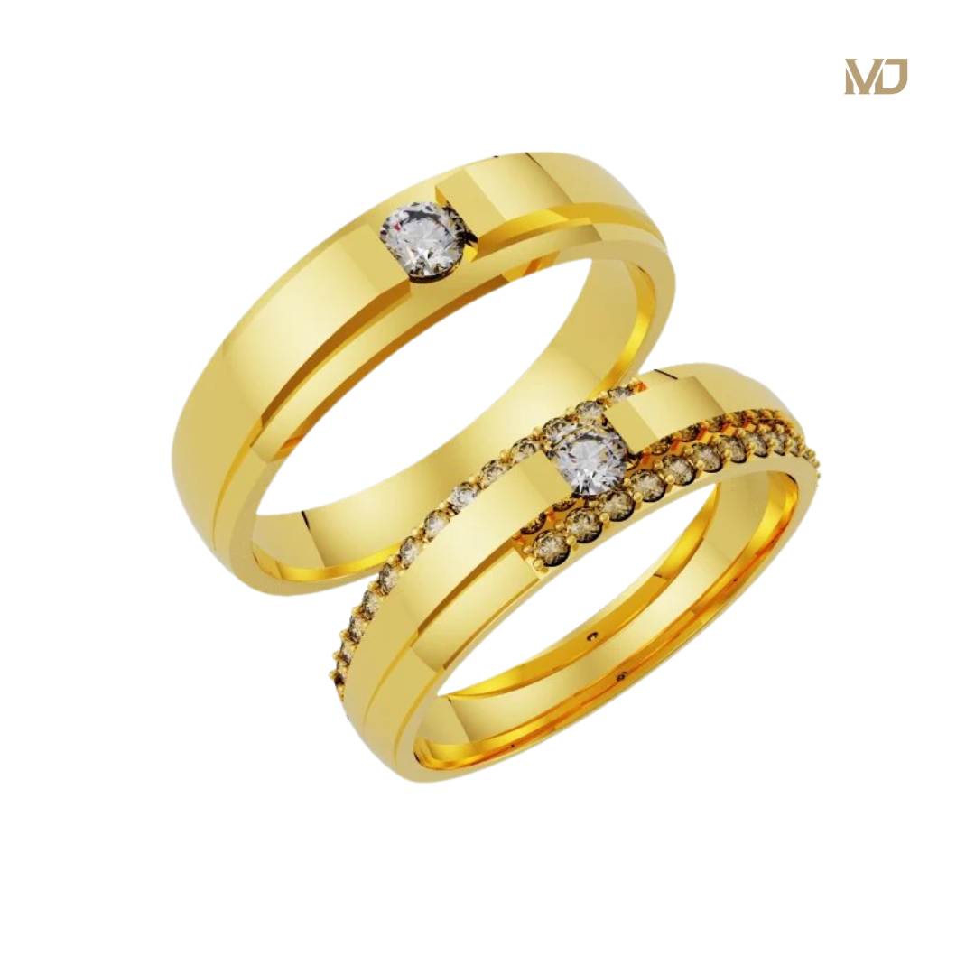 xNhẫn cưới vàng Hồng MDJ NC 155