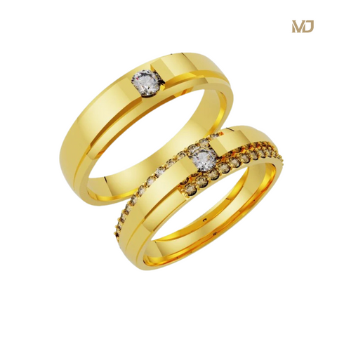 xNhẫn cưới vàng Hồng MDJ NC 155