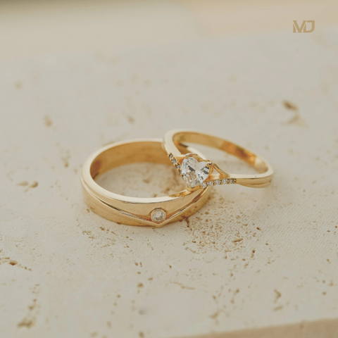 xNhẫn Cưới Vàng Tây 14K – Nhẫn Cưới Trái Tim Cao Cấp NC193