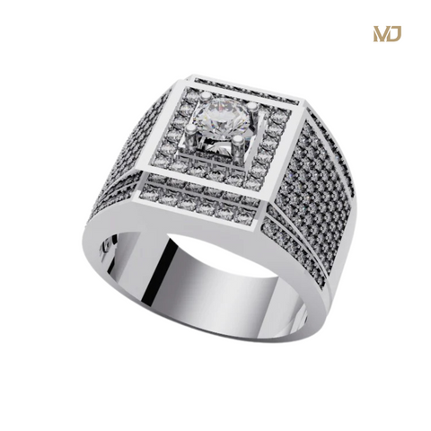 xNhẫn Nam Vàng Đá Ruby và kim cương cao cấp 14K MDJ LUXURY – NN368