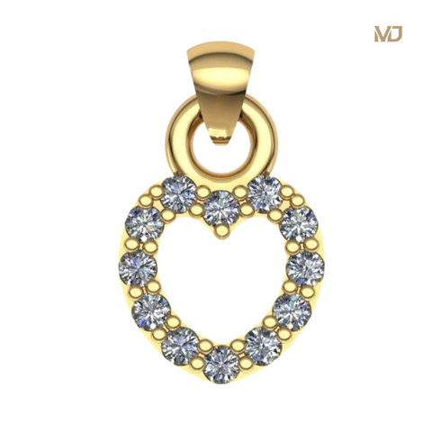 Mặt dây chuyền Nữ Trái Tim đính kim cương MDN07