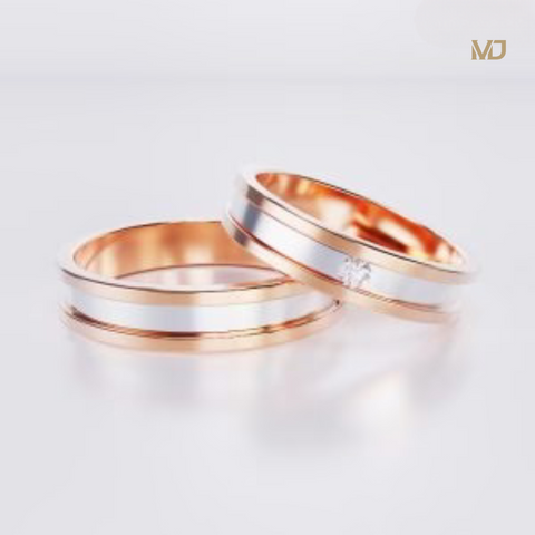 xNhẫn cưới Kim Cương thiên nhiên Cao Cấp Vàng Tây MDJ NC 186B