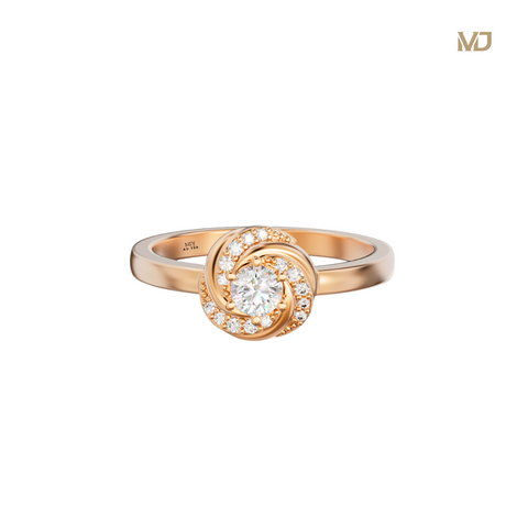 xNhẫn Cầu Hôn bằng vàng trắng MDJ NNU103