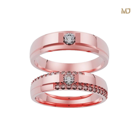 xNhẫn cưới vàng Hồng MDJ NC 155