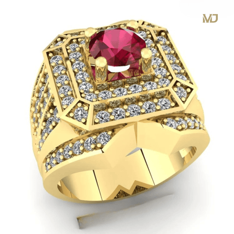 Nhẫn Nam Vàng Trắng 18K MDJ NN136