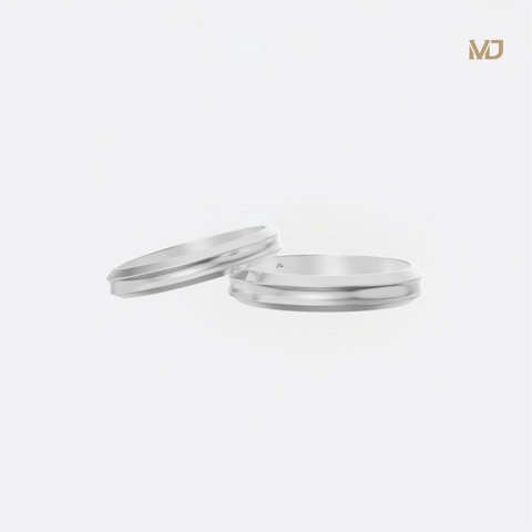 xNhẫn Cưới Trơn đơn giản Vàng Trắng 14K cao cấp NC32