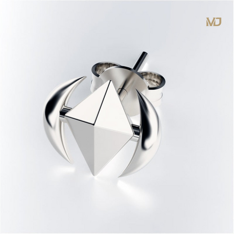 xBông tai nam 18k là trang sức không thể thiếu trong tủ đồ BT40