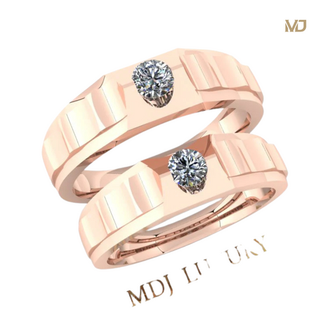 xNhẫn Cưới Vàng Hồng Eros MDJ NC152