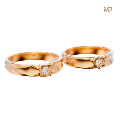 xNhẫn cưới vàng Trắng đính kim cương MDJ NC 154